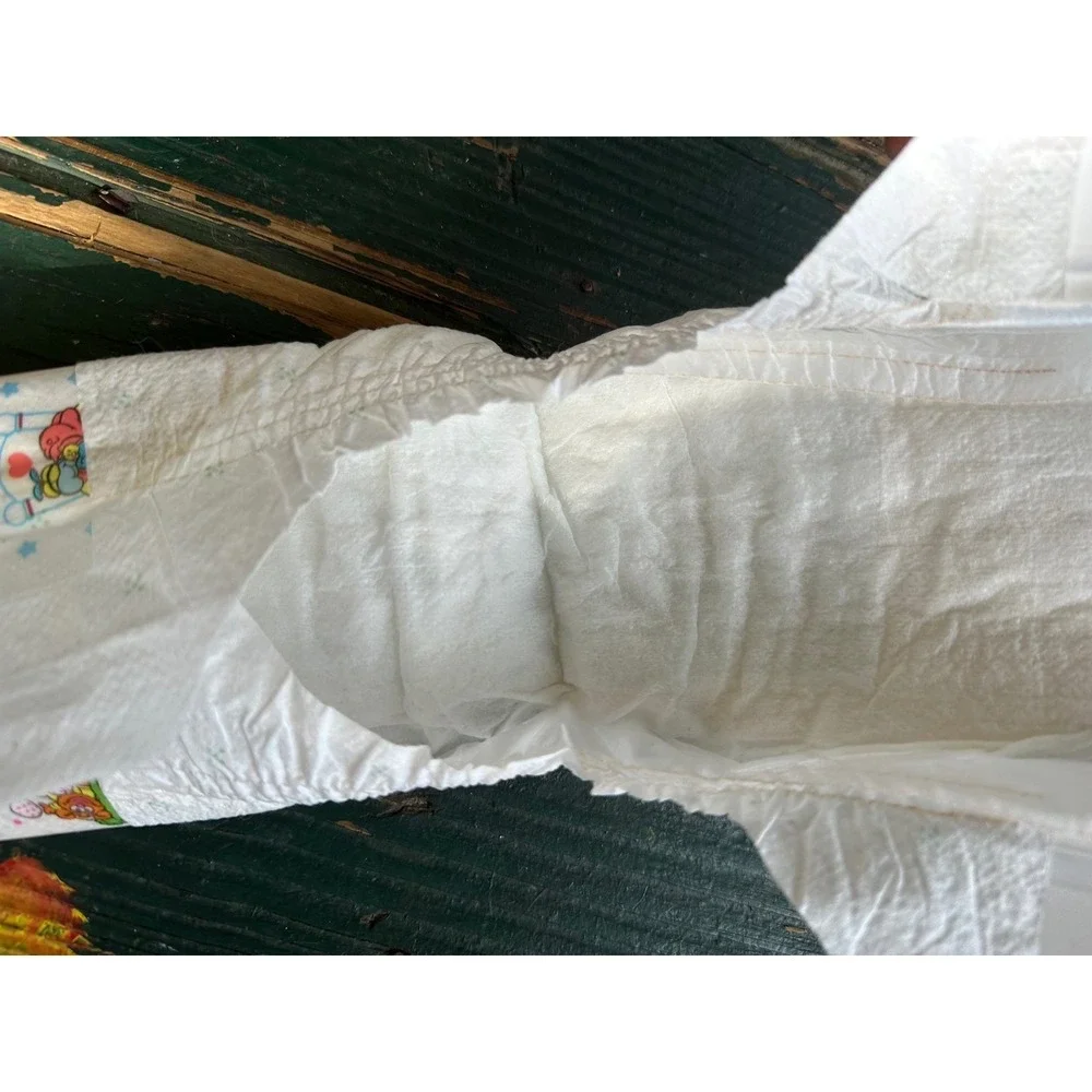 Vintage 90s Disposable Diaper kermit Frog the frog  Graphics Plastic Backed